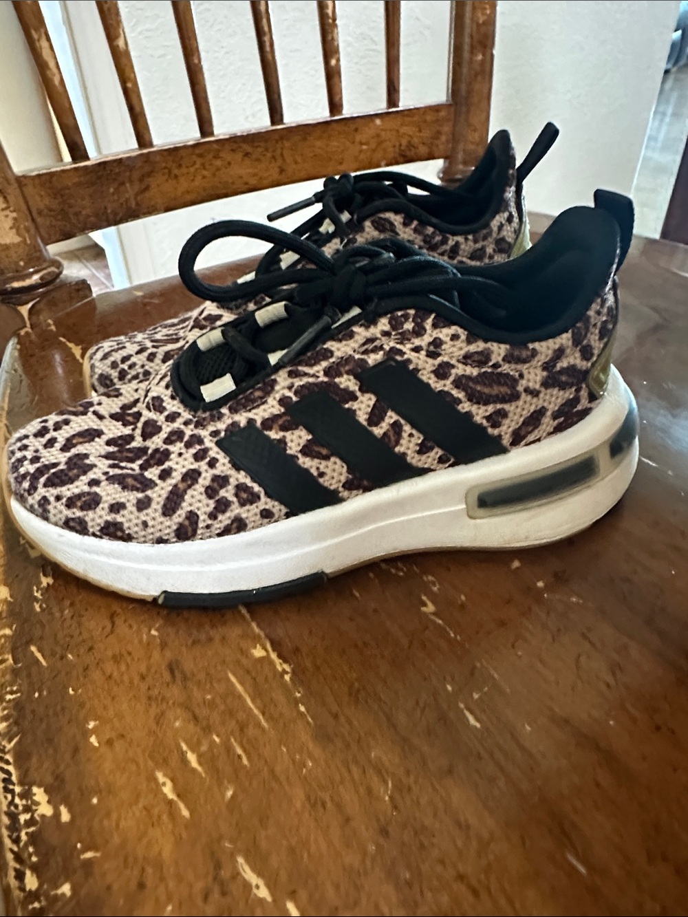 adidas Leopard-Print Running Shoes - Black & Brown